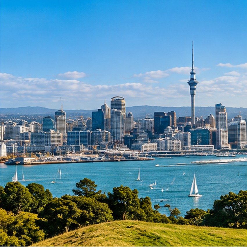 New Zealand destination illustration